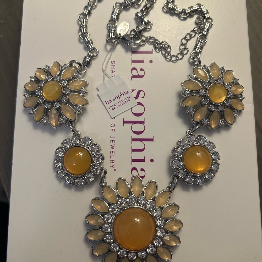 Lia Sophia Christina’s Joy Sunflower Necklace - Style 34N04